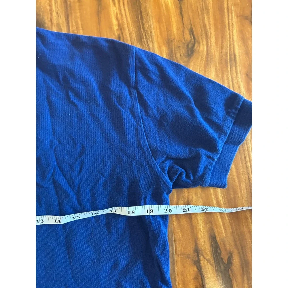 Polo Ralph Lauren Mens Small Blue Short Sleeve Cotton Pique Polo Shirt Pony Logo